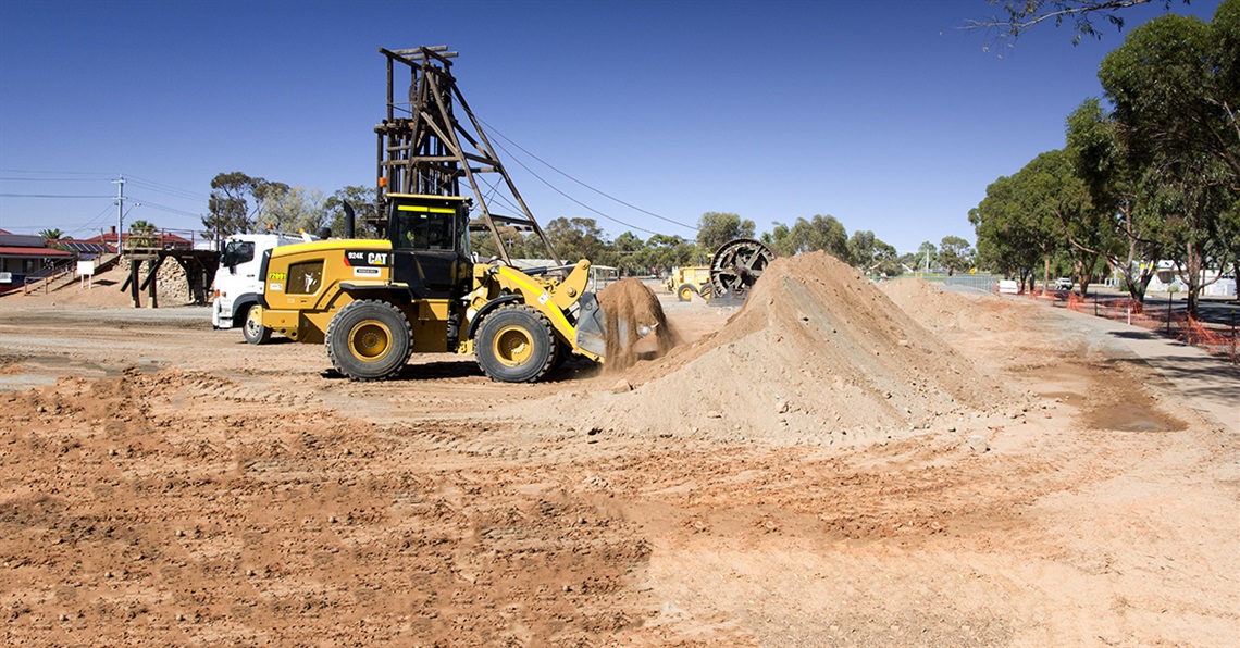 Excavation works underway at Kintore reserve